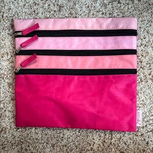 Pink Ombre Cosmetic Bag Set